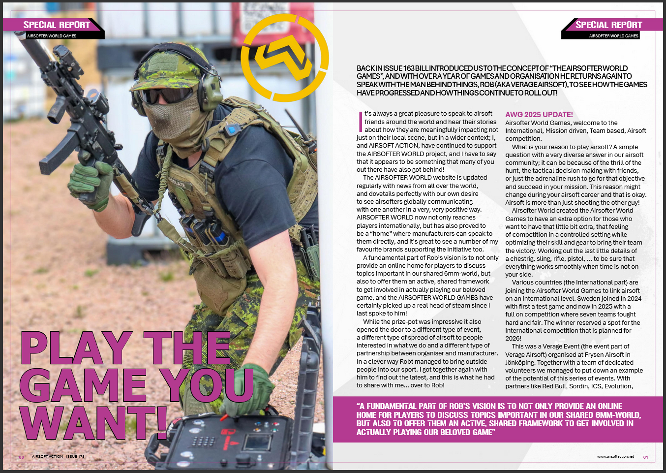AWG in Airsoft Action Magazine