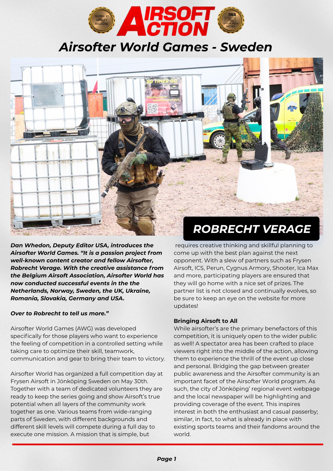 AWG SWEDEN – Press, Airsoft Action